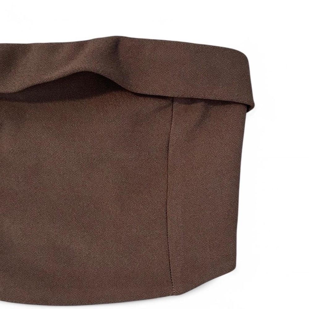 Brown Strapless Top - image 2